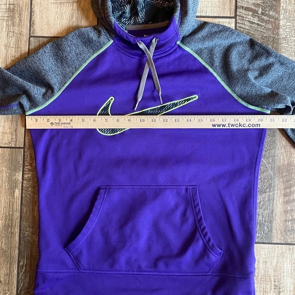 Nike Therma fit Hoodie Purple and Gray